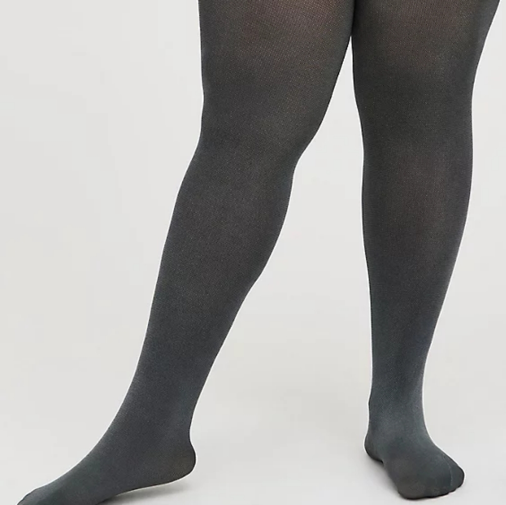 Torrid Silver and Grey Shine Tights 1/2